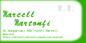 marcell martonfi business card